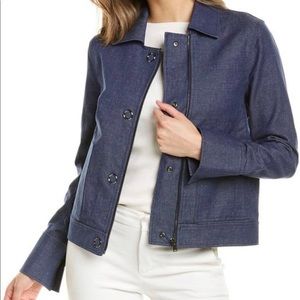 New ST JOHN Navy Denim suit